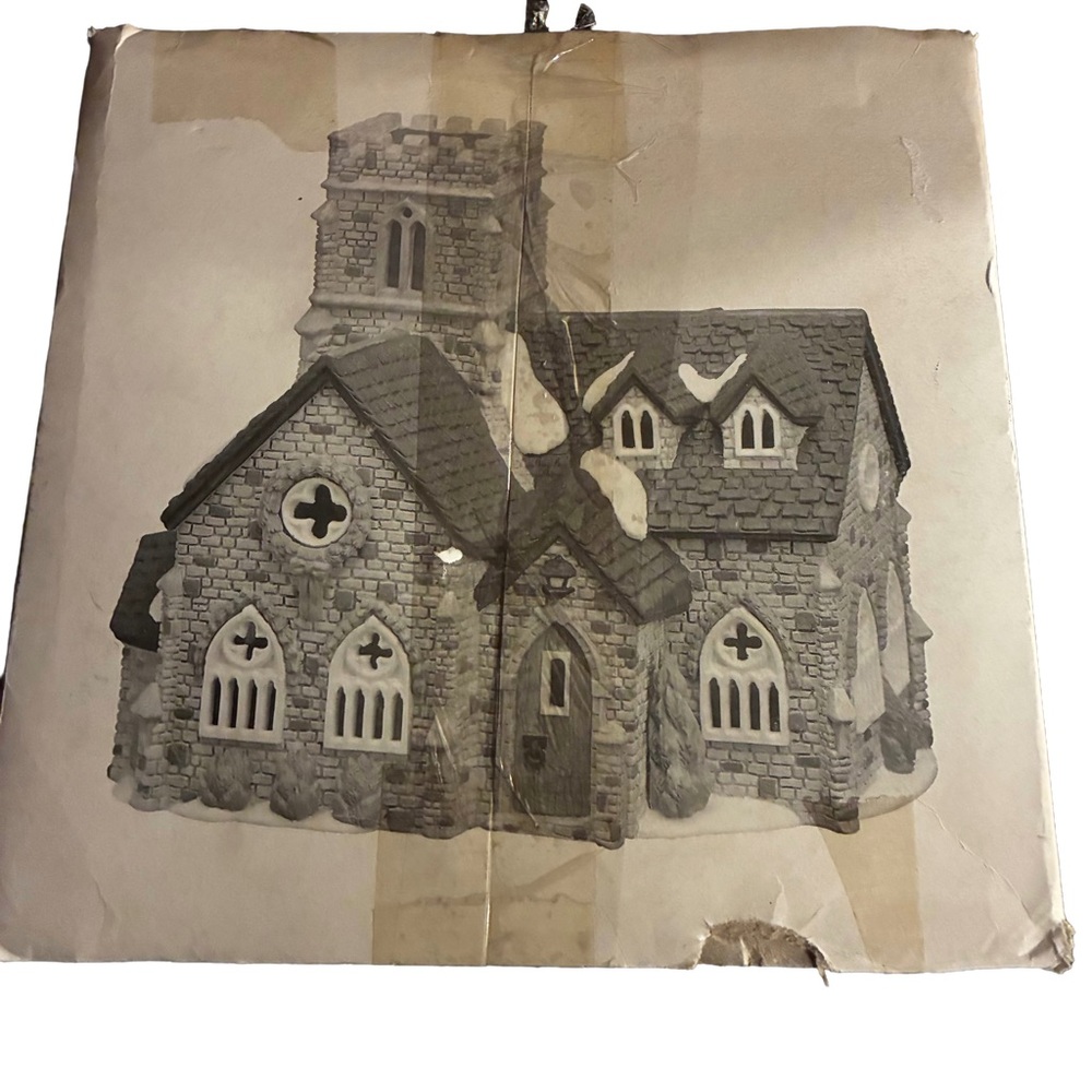 Dept 56 Dickens Village Knottinghill Church Lighted Retired 1987 - Picture 6 of 7